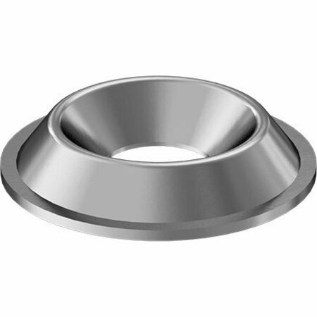 BSC PREFERRED 18-8 Stainless Steel Countersunk Washer Flanged Number 10 Screw Size 0.25 ID 0.703 OD, 100PK 90333A011